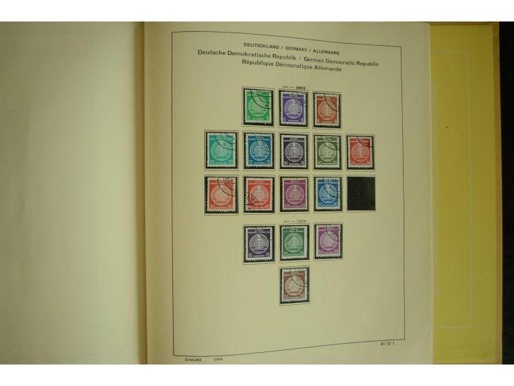 1945/2012, ungebrauchte/postfrische und gestempelte Sammlung, dabei Bizone mit besseren u.a. Mi.-Nr. 93I XG gestempelt mit Fo