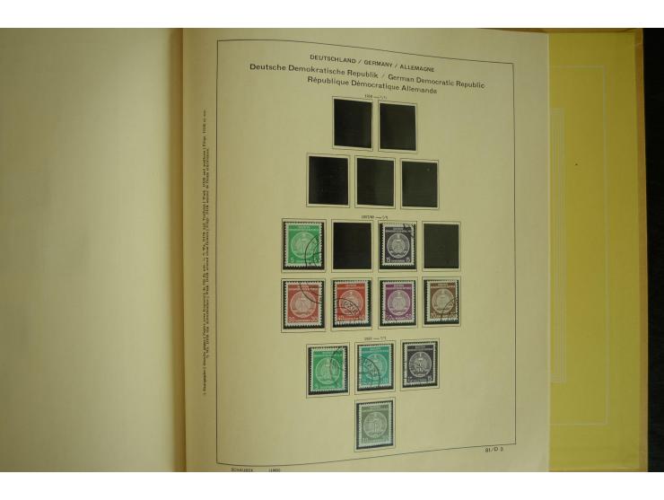 1945/2012, ungebrauchte/postfrische und gestempelte Sammlung, dabei Bizone mit besseren u.a. Mi.-Nr. 93I XG gestempelt mit Fo