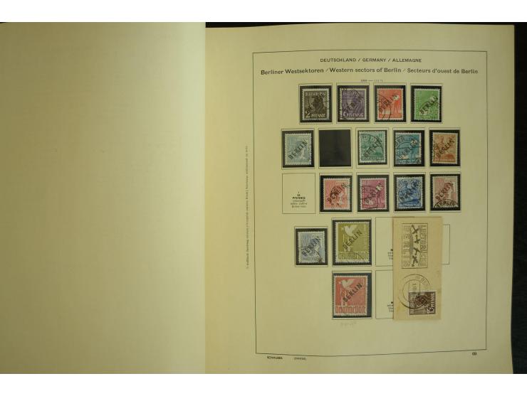 1945/2012, ungebrauchte/postfrische und gestempelte Sammlung, dabei Bizone mit besseren u.a. Mi.-Nr. 93I XG gestempelt mit Fo