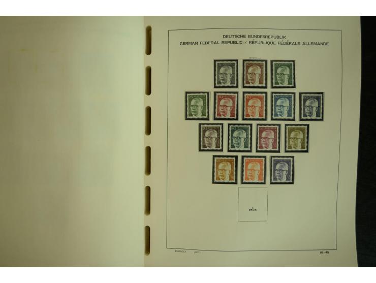 1945/2012, ungebrauchte/postfrische und gestempelte Sammlung, dabei Bizone mit besseren u.a. Mi.-Nr. 93I XG gestempelt mit Fo