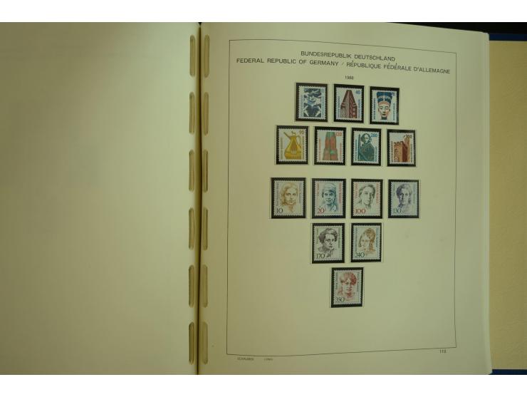 1945/2012, ungebrauchte/postfrische und gestempelte Sammlung, dabei Bizone mit besseren u.a. Mi.-Nr. 93I XG gestempelt mit Fo