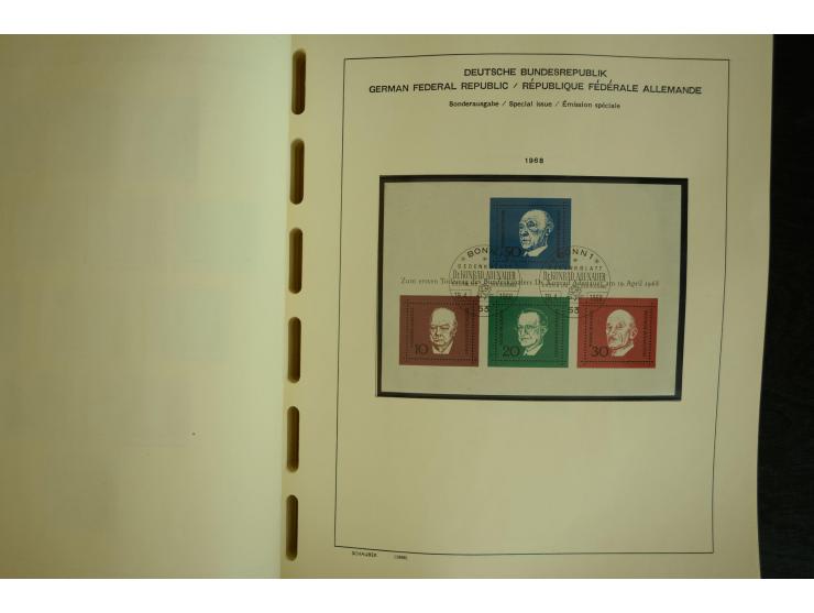 1945/2012, ungebrauchte/postfrische und gestempelte Sammlung, dabei Bizone mit besseren u.a. Mi.-Nr. 93I XG gestempelt mit Fo