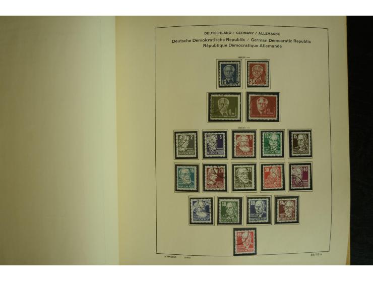 1945/2012, ungebrauchte/postfrische und gestempelte Sammlung, dabei Bizone mit besseren u.a. Mi.-Nr. 93I XG gestempelt mit Fo
