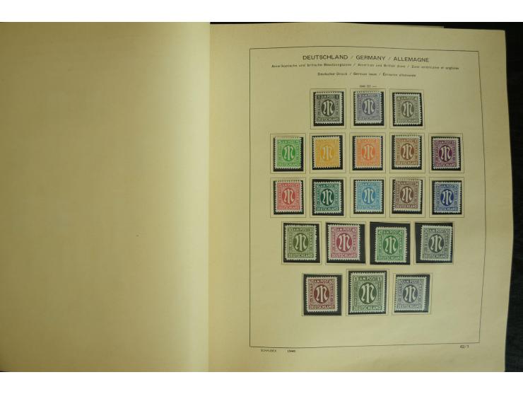 1945/2012, ungebrauchte/postfrische und gestempelte Sammlung, dabei Bizone mit besseren u.a. Mi.-Nr. 93I XG gestempelt mit Fo