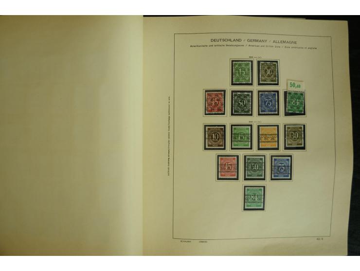 1945/2012, ungebrauchte/postfrische und gestempelte Sammlung, dabei Bizone mit besseren u.a. Mi.-Nr. 93I XG gestempelt mit Fo