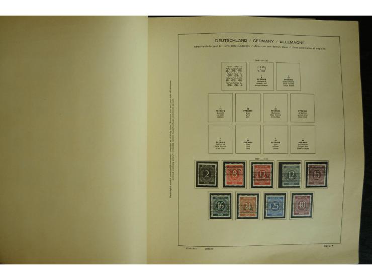 1945/2012, ungebrauchte/postfrische und gestempelte Sammlung, dabei Bizone mit besseren u.a. Mi.-Nr. 93I XG gestempelt mit Fo