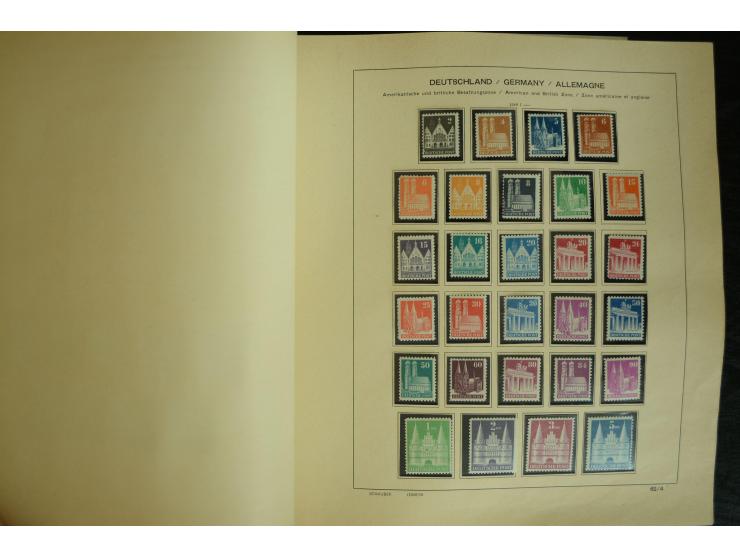 1945/2012, ungebrauchte/postfrische und gestempelte Sammlung, dabei Bizone mit besseren u.a. Mi.-Nr. 93I XG gestempelt mit Fo