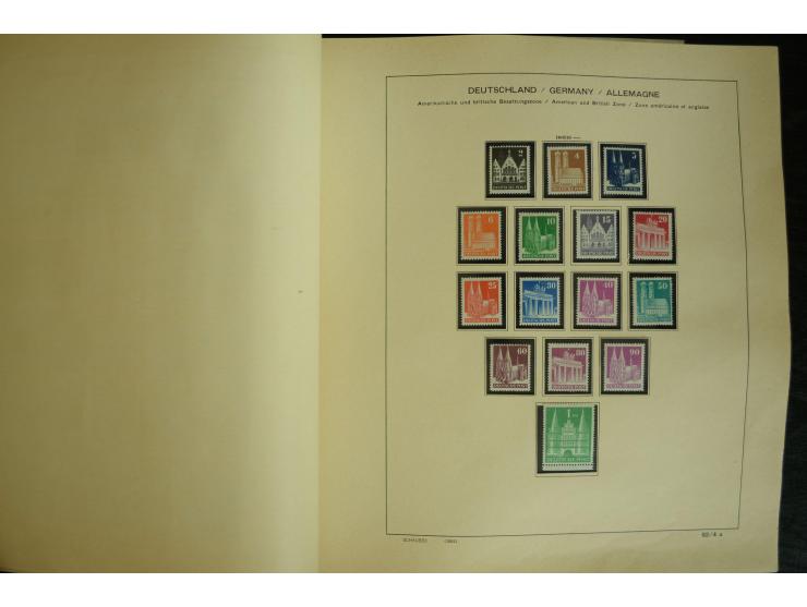 1945/2012, ungebrauchte/postfrische und gestempelte Sammlung, dabei Bizone mit besseren u.a. Mi.-Nr. 93I XG gestempelt mit Fo