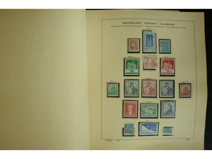1945/2012, ungebrauchte/postfrische und gestempelte Sammlung, dabei Bizone mit besseren u.a. Mi.-Nr. 93I XG gestempelt mit Fo