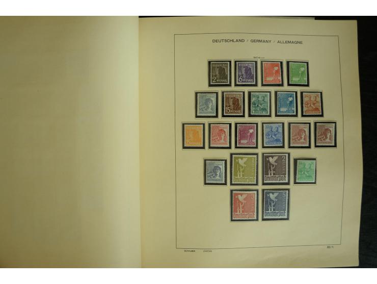 1945/2012, ungebrauchte/postfrische und gestempelte Sammlung, dabei Bizone mit besseren u.a. Mi.-Nr. 93I XG gestempelt mit Fo