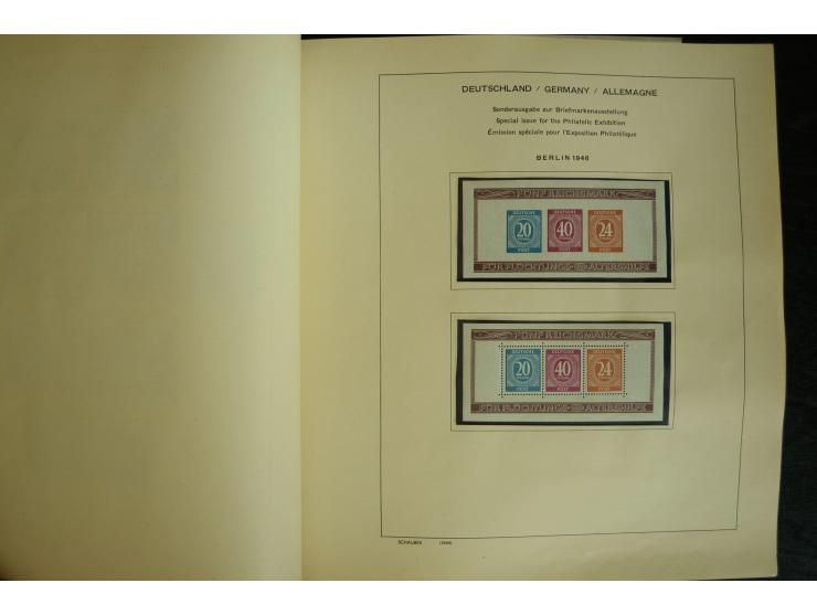 1945/2012, ungebrauchte/postfrische und gestempelte Sammlung, dabei Bizone mit besseren u.a. Mi.-Nr. 93I XG gestempelt mit Fo