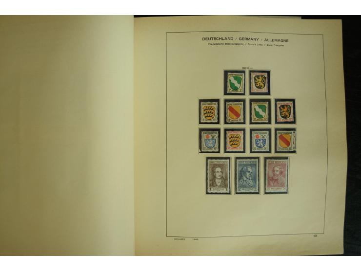 1945/2012, ungebrauchte/postfrische und gestempelte Sammlung, dabei Bizone mit besseren u.a. Mi.-Nr. 93I XG gestempelt mit Fo