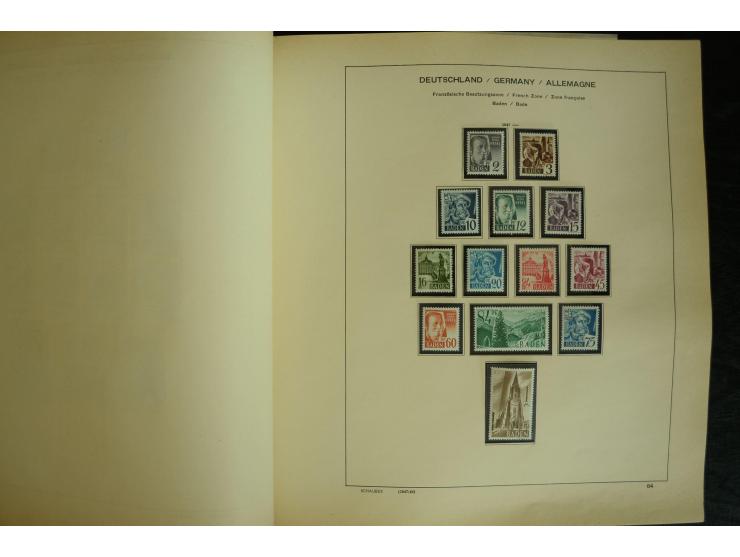1945/2012, ungebrauchte/postfrische und gestempelte Sammlung, dabei Bizone mit besseren u.a. Mi.-Nr. 93I XG gestempelt mit Fo
