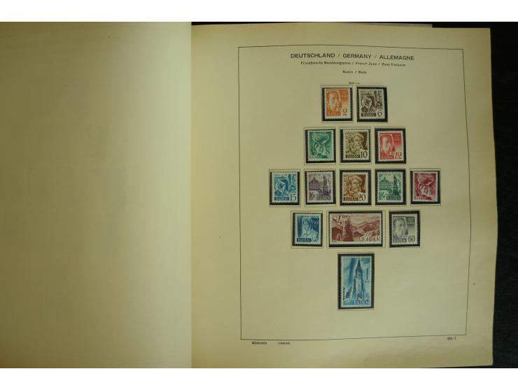 1945/2012, ungebrauchte/postfrische und gestempelte Sammlung, dabei Bizone mit besseren u.a. Mi.-Nr. 93I XG gestempelt mit Fo