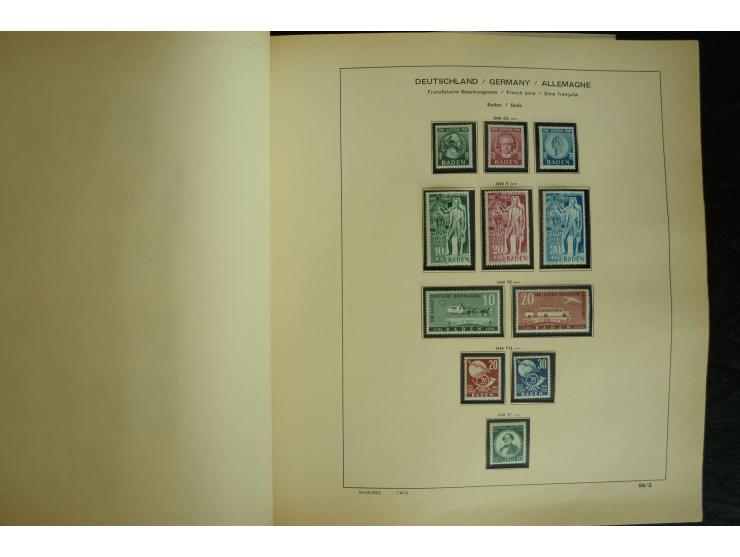 1945/2012, ungebrauchte/postfrische und gestempelte Sammlung, dabei Bizone mit besseren u.a. Mi.-Nr. 93I XG gestempelt mit Fo