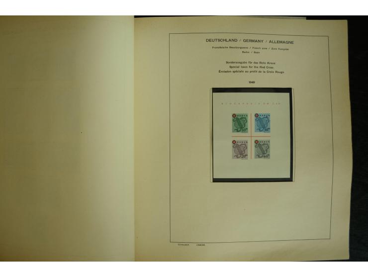 1945/2012, ungebrauchte/postfrische und gestempelte Sammlung, dabei Bizone mit besseren u.a. Mi.-Nr. 93I XG gestempelt mit Fo