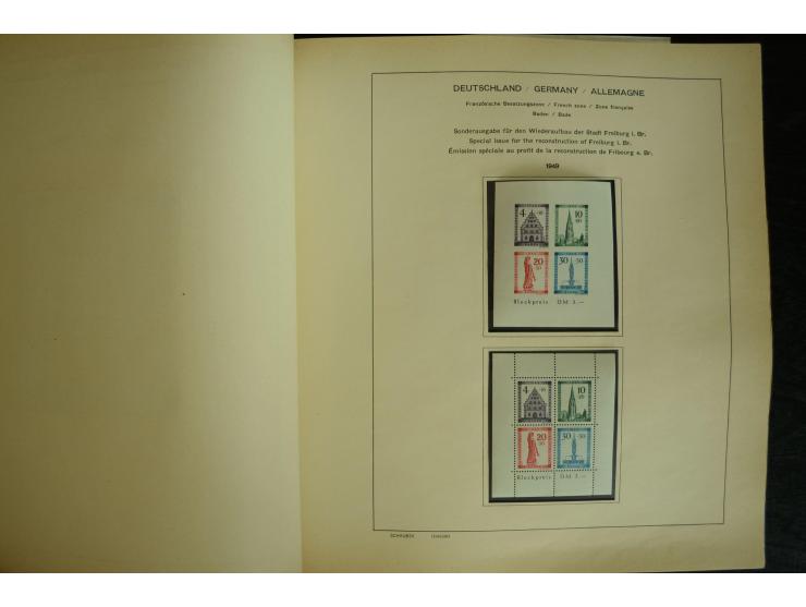 1945/2012, ungebrauchte/postfrische und gestempelte Sammlung, dabei Bizone mit besseren u.a. Mi.-Nr. 93I XG gestempelt mit Fo