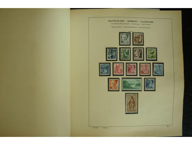 1945/2012, ungebrauchte/postfrische und gestempelte Sammlung, dabei Bizone mit besseren u.a. Mi.-Nr. 93I XG gestempelt mit Fo
