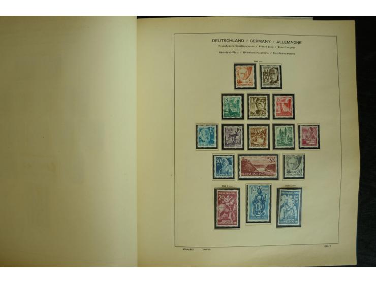 1945/2012, ungebrauchte/postfrische und gestempelte Sammlung, dabei Bizone mit besseren u.a. Mi.-Nr. 93I XG gestempelt mit Fo