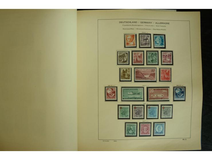 1945/2012, ungebrauchte/postfrische und gestempelte Sammlung, dabei Bizone mit besseren u.a. Mi.-Nr. 93I XG gestempelt mit Fo