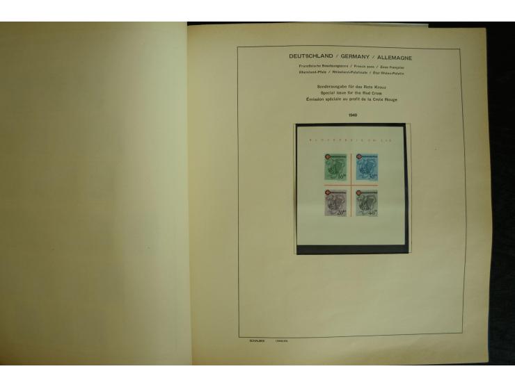 1945/2012, ungebrauchte/postfrische und gestempelte Sammlung, dabei Bizone mit besseren u.a. Mi.-Nr. 93I XG gestempelt mit Fo