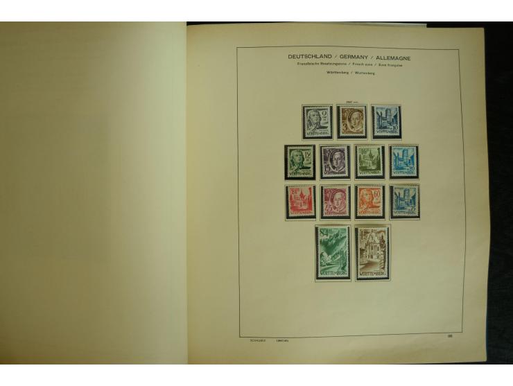 1945/2012, ungebrauchte/postfrische und gestempelte Sammlung, dabei Bizone mit besseren u.a. Mi.-Nr. 93I XG gestempelt mit Fo