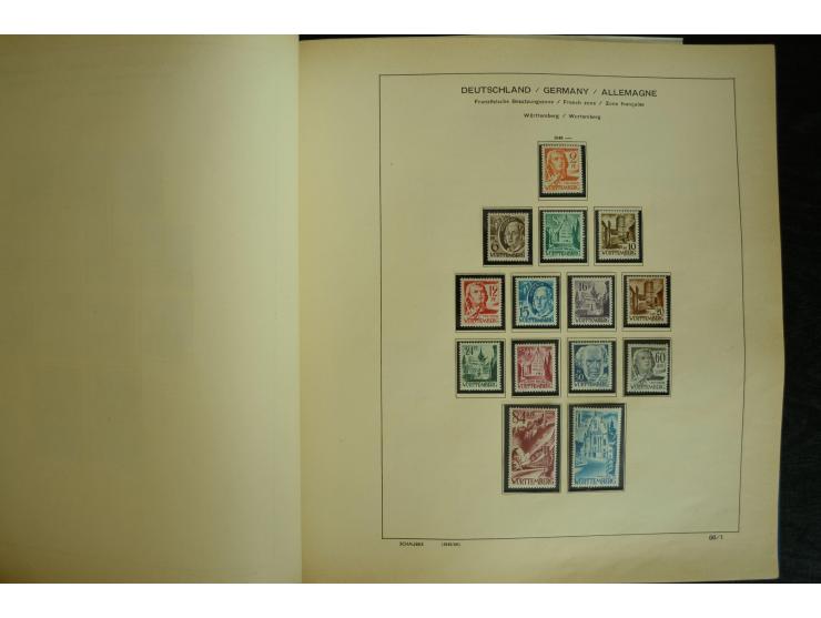 1945/2012, ungebrauchte/postfrische und gestempelte Sammlung, dabei Bizone mit besseren u.a. Mi.-Nr. 93I XG gestempelt mit Fo