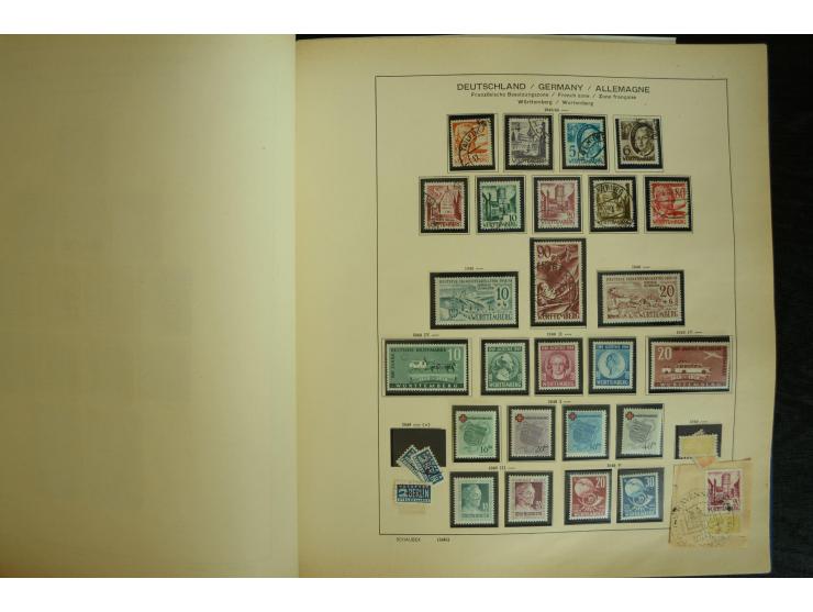 1945/2012, ungebrauchte/postfrische und gestempelte Sammlung, dabei Bizone mit besseren u.a. Mi.-Nr. 93I XG gestempelt mit Fo