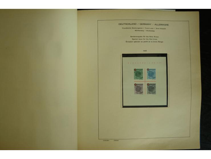 1945/2012, ungebrauchte/postfrische und gestempelte Sammlung, dabei Bizone mit besseren u.a. Mi.-Nr. 93I XG gestempelt mit Fo