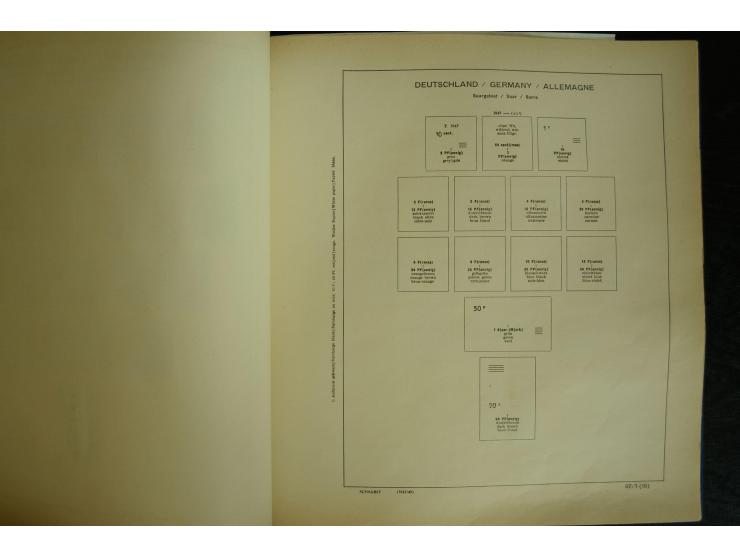 1945/2012, ungebrauchte/postfrische und gestempelte Sammlung, dabei Bizone mit besseren u.a. Mi.-Nr. 93I XG gestempelt mit Fo