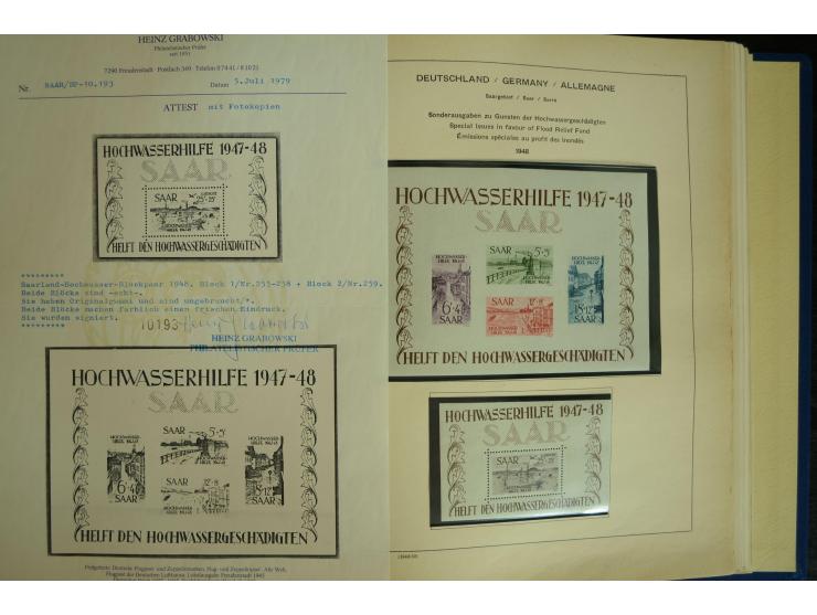 1945/2012, ungebrauchte/postfrische und gestempelte Sammlung, dabei Bizone mit besseren u.a. Mi.-Nr. 93I XG gestempelt mit Fo