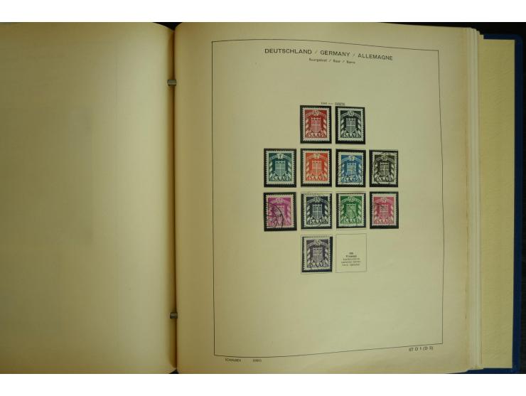 1945/2012, ungebrauchte/postfrische und gestempelte Sammlung, dabei Bizone mit besseren u.a. Mi.-Nr. 93I XG gestempelt mit Fo