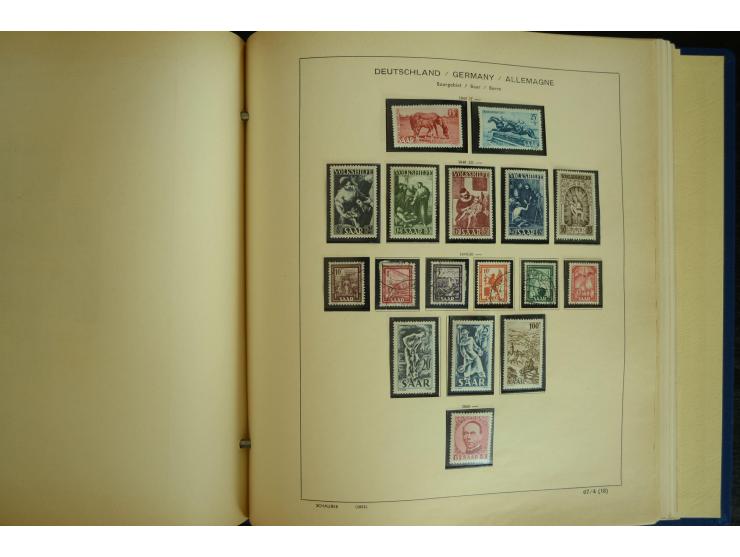 1945/2012, ungebrauchte/postfrische und gestempelte Sammlung, dabei Bizone mit besseren u.a. Mi.-Nr. 93I XG gestempelt mit Fo