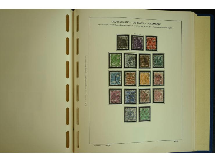 1945/2012, ungebrauchte/postfrische und gestempelte Sammlung, dabei Bizone mit besseren u.a. Mi.-Nr. 93I XG gestempelt mit Fo