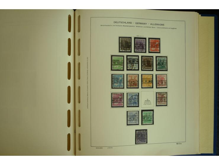 1945/2012, ungebrauchte/postfrische und gestempelte Sammlung, dabei Bizone mit besseren u.a. Mi.-Nr. 93I XG gestempelt mit Fo