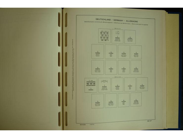 1945/2012, ungebrauchte/postfrische und gestempelte Sammlung, dabei Bizone mit besseren u.a. Mi.-Nr. 93I XG gestempelt mit Fo