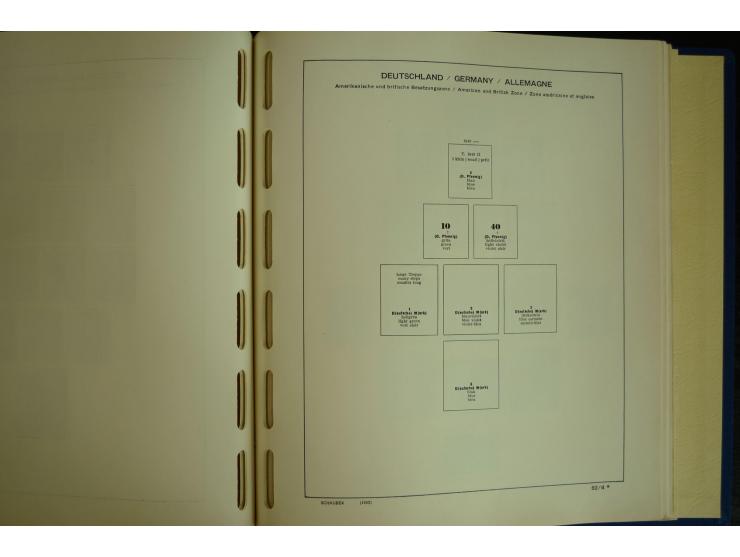 1945/2012, ungebrauchte/postfrische und gestempelte Sammlung, dabei Bizone mit besseren u.a. Mi.-Nr. 93I XG gestempelt mit Fo