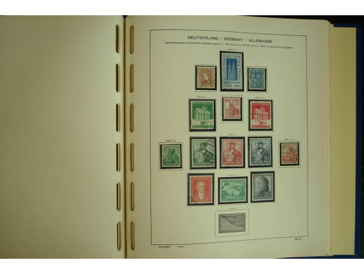 1945/2012, ungebrauchte/postfrische und gestempelte Sammlung, dabei Bizone mit besseren u.a. Mi.-Nr. 93I XG gestempelt mit Fo