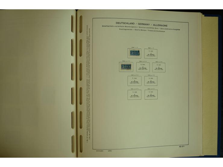 1945/2012, ungebrauchte/postfrische und gestempelte Sammlung, dabei Bizone mit besseren u.a. Mi.-Nr. 93I XG gestempelt mit Fo