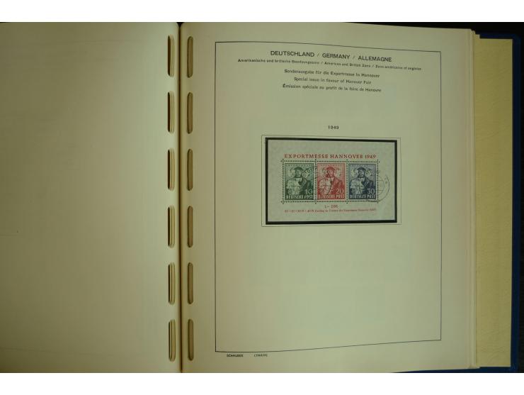 1945/2012, ungebrauchte/postfrische und gestempelte Sammlung, dabei Bizone mit besseren u.a. Mi.-Nr. 93I XG gestempelt mit Fo