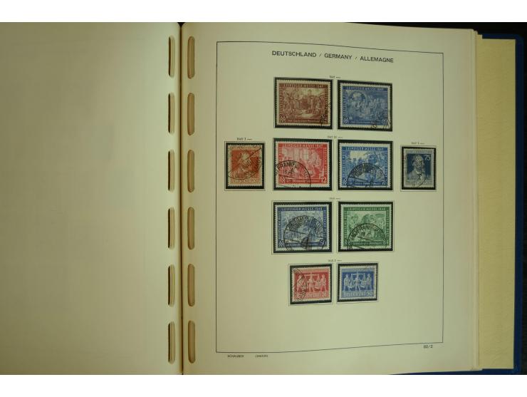 1945/2012, ungebrauchte/postfrische und gestempelte Sammlung, dabei Bizone mit besseren u.a. Mi.-Nr. 93I XG gestempelt mit Fo