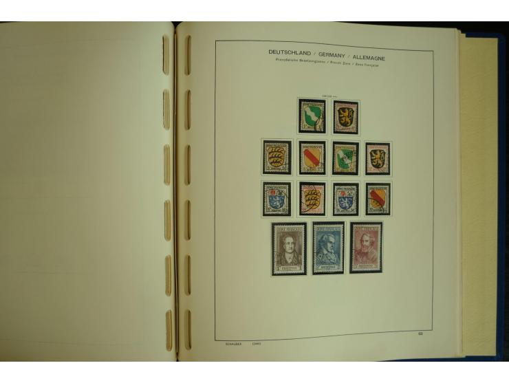 1945/2012, ungebrauchte/postfrische und gestempelte Sammlung, dabei Bizone mit besseren u.a. Mi.-Nr. 93I XG gestempelt mit Fo