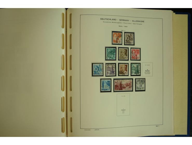 1945/2012, ungebrauchte/postfrische und gestempelte Sammlung, dabei Bizone mit besseren u.a. Mi.-Nr. 93I XG gestempelt mit Fo