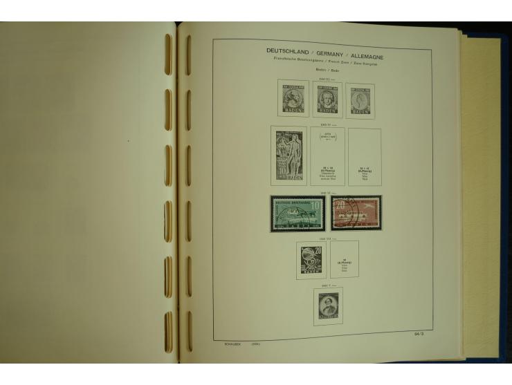 1945/2012, ungebrauchte/postfrische und gestempelte Sammlung, dabei Bizone mit besseren u.a. Mi.-Nr. 93I XG gestempelt mit Fo