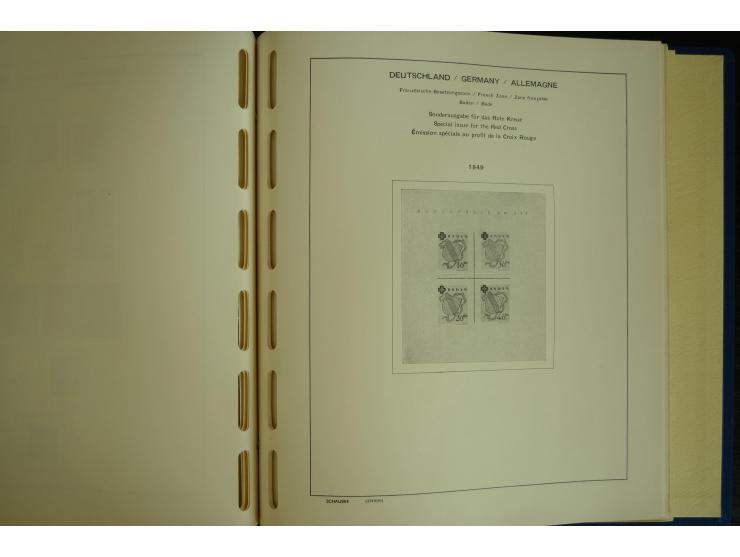 1945/2012, ungebrauchte/postfrische und gestempelte Sammlung, dabei Bizone mit besseren u.a. Mi.-Nr. 93I XG gestempelt mit Fo