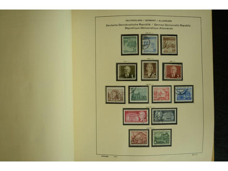 1945/2012, ungebrauchte/postfrische und gestempelte Sammlung, dabei Bizone mit besseren u.a. Mi.-Nr. 93I XG gestempelt mit Fo