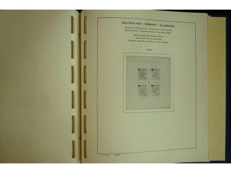 1945/2012, ungebrauchte/postfrische und gestempelte Sammlung, dabei Bizone mit besseren u.a. Mi.-Nr. 93I XG gestempelt mit Fo