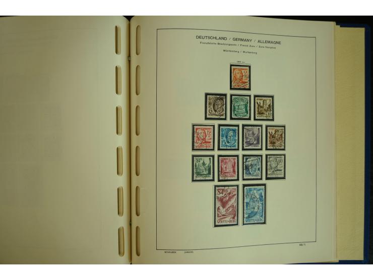 1945/2012, ungebrauchte/postfrische und gestempelte Sammlung, dabei Bizone mit besseren u.a. Mi.-Nr. 93I XG gestempelt mit Fo