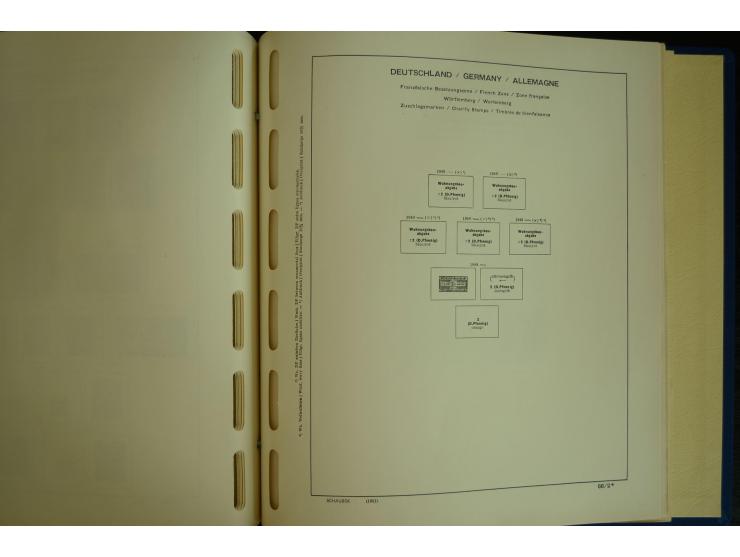 1945/2012, ungebrauchte/postfrische und gestempelte Sammlung, dabei Bizone mit besseren u.a. Mi.-Nr. 93I XG gestempelt mit Fo