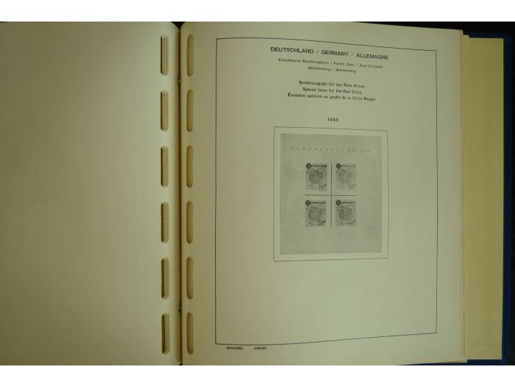 1945/2012, ungebrauchte/postfrische und gestempelte Sammlung, dabei Bizone mit besseren u.a. Mi.-Nr. 93I XG gestempelt mit Fo